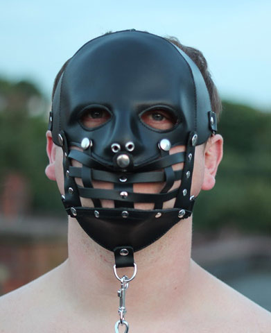 Leather Cage Mask