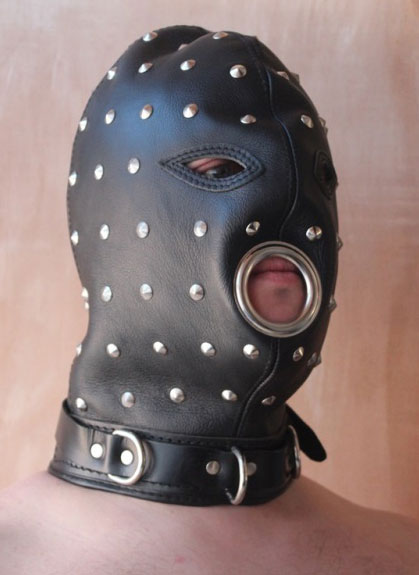 Leather Master Mask with Studs