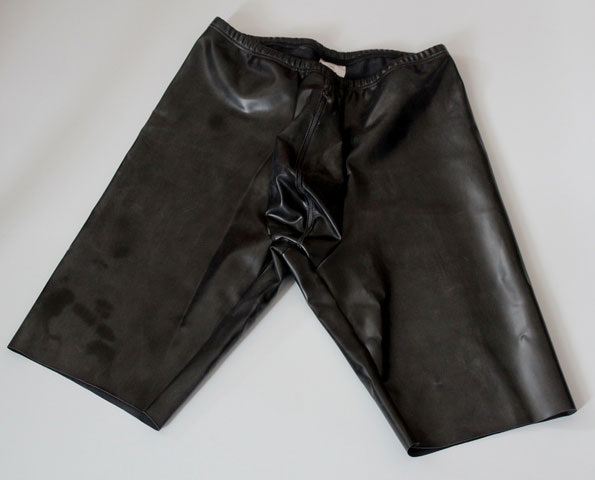 Twisted Latex Cycle Shorts