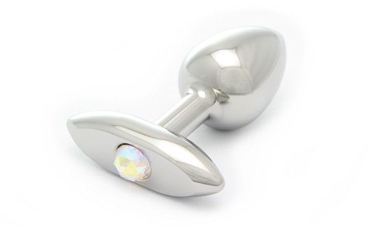Oval Butt Plug with Swarovski Crystal