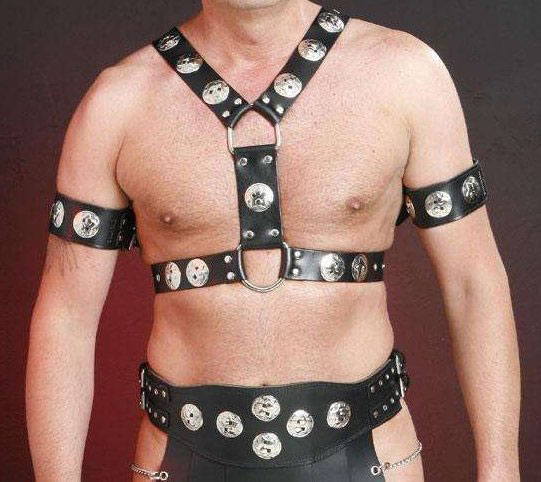Bondage Harness in Leather for Gladiator