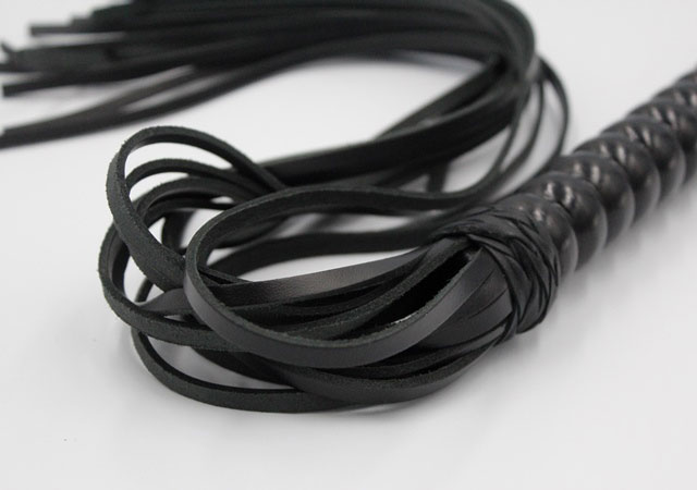 BDSM Flogger with Wooden Handle