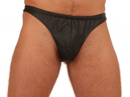 Classic Leather Mens Thong