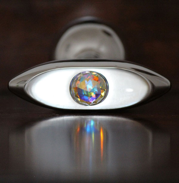 Oval Butt Plug with Swarovski Crystal