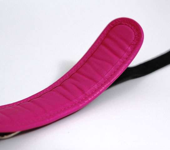 Basic Padded Slave Collar with Pink Trim