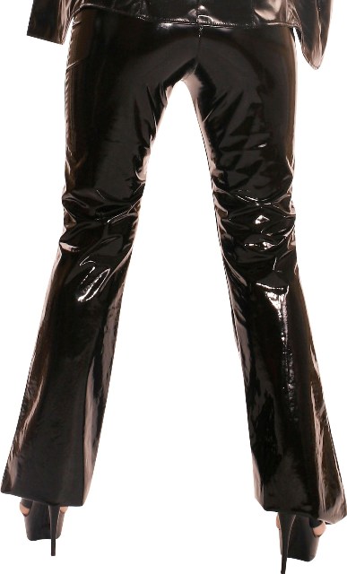 PVC Trousers with Laced Fly