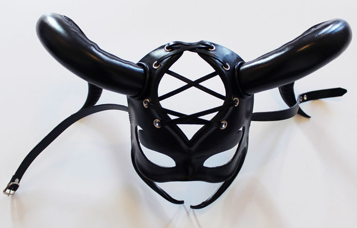 Leather Mask "Demon"