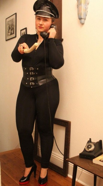 Lycra Catsuit with Revealed Breasts