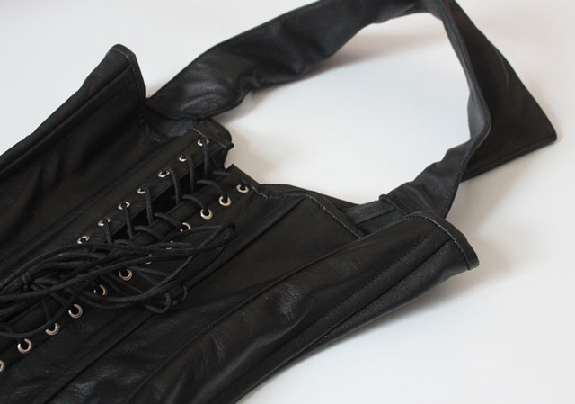 Stunning Halterneck Leather Corset