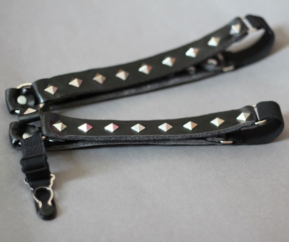 Spiked Garters with Suspenders