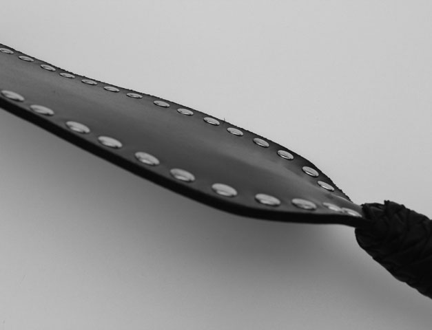 Studded Leather Paddle 21 inch