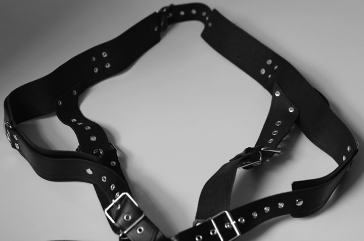 Bondage Harness with Belt and Cock Ring
