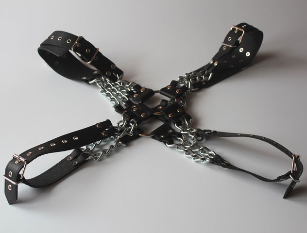 Upper Body BDSM Harness with Chains